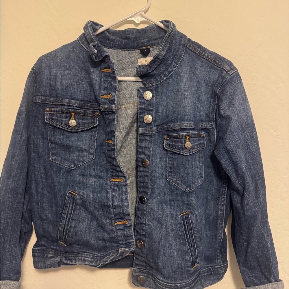 J. Crew ladies Dark Blue Jean Jacket